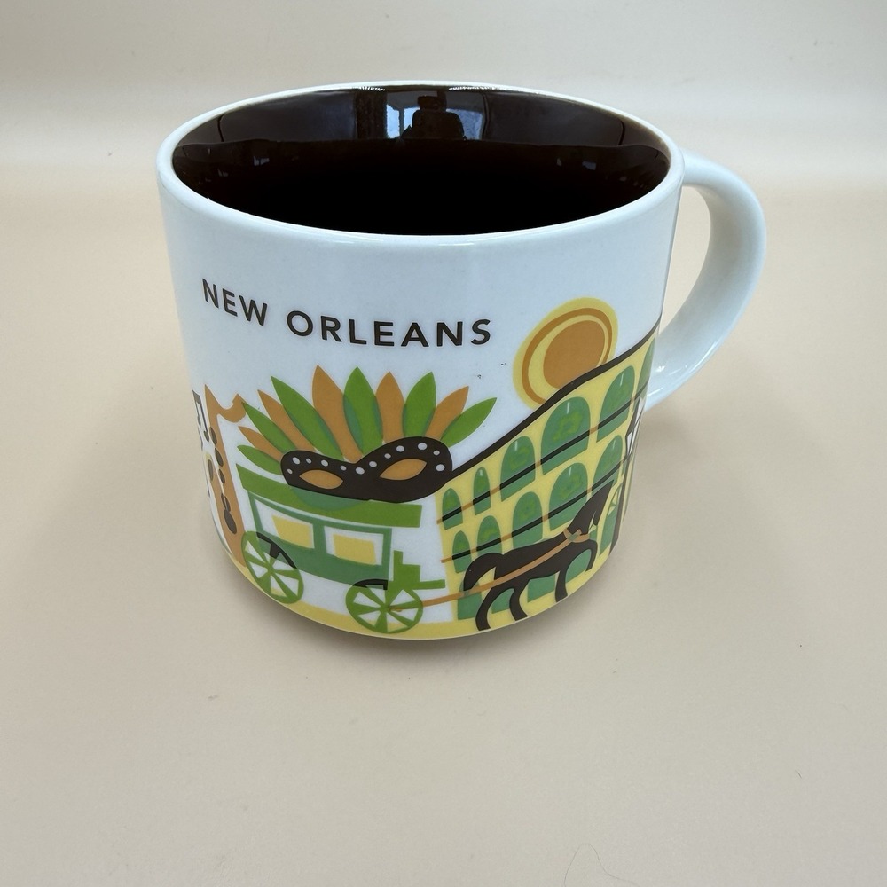 Starbucks New Orleans You Are Here Collection Coffee Mug 14 Oz Cup 2015
